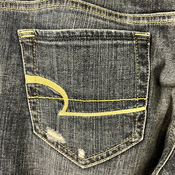 American Eagle Hipster Bootcut Distressed Jeans - size 4 - Picture 8 of 13